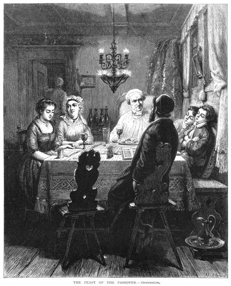 Germany Passover HolidayNwood Engraving 19Th Century After A Painting ...