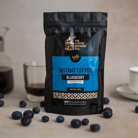 Blueberry Flavoured Instant Coffee 100g | The Coffee Brewing Co.