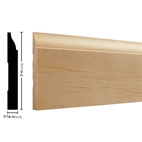 RELIABILT 7/16-in x 3-in x 8-ft Colonial Unfinished Pine L 634 ...