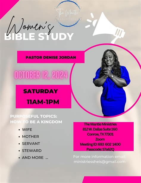 Womens Bible Study at The Mantle, 903 Hillcrest Dr suite c, Conroe, 12 ...