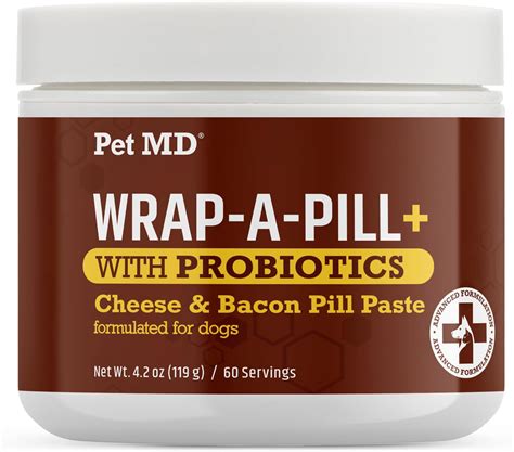 Amazon.com : Pet MD Wrap-A-Pill with Dog Probiotics - Pill Wrap for ...