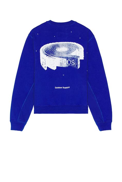 RC Outdoor Supply Anatomy Of A Tree Crew Neck Sweatshirt in Blue | FWRD