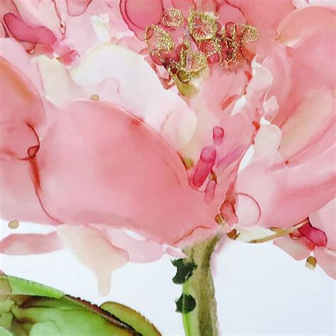 Pink Floral Embellished Canvas Wall Art | At Home