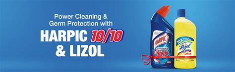Harpic Disinfectant Toilet Cleaner Liquid, Original - 500 ml and Lizol ...