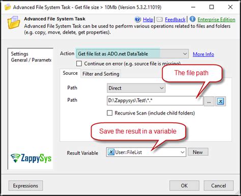 Delete Two Files Using File System Task 的图像结果