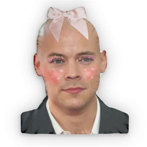 Bald Harry Styles Pillow, Unique One Direction Decor, Personalized ...