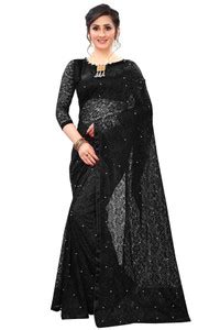 Black Net Saree - Buy Black Net Saree online at Best Prices in India ...