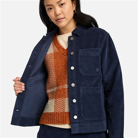 Corduroy Jacket Cord Collar Barn Jacket | Stone Brown | Hush