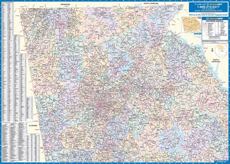 Georgia State North Region Wall Map – GeoMart