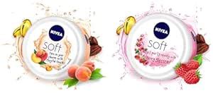 Nivea Soft Light Moisturizer Cream, Playful Peach, With Vitamin E ...