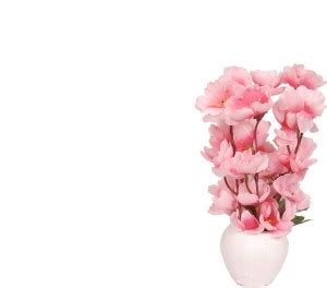 maasntoshi collection Pink Cherry Blossom Artificial Flower with Pot ...