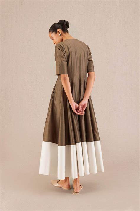 Alizeh Dress - Taupe | AMPM India