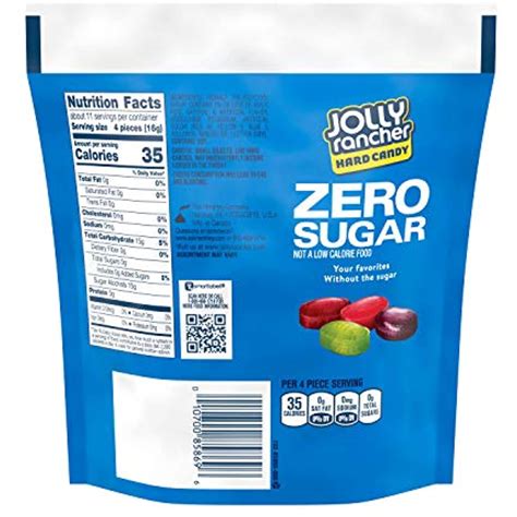 Jolly Rancher Zero Sugar Assorted Fruit Flavored Sugar Free Hard Candy ...