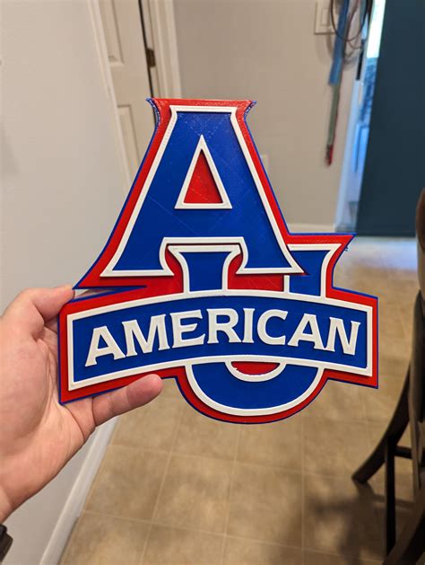 American University Multi-Color Logo by bartojo - MakerWorld
