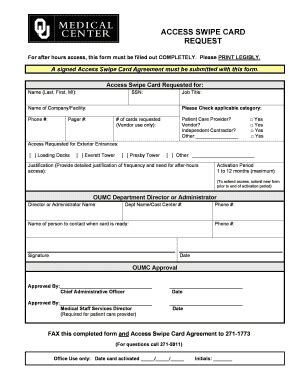 ACCESS CARD REQUEST Form.doc - Fill and Sign Printable Template Online