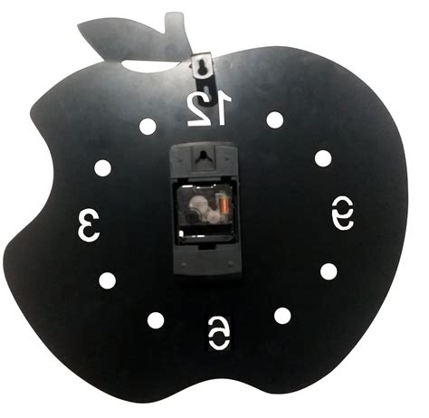 Adam's Apple Metal Wall Clock 16"; Black – Faisal Metals