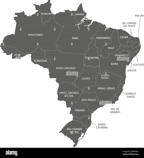 Brazil Map Outline States
