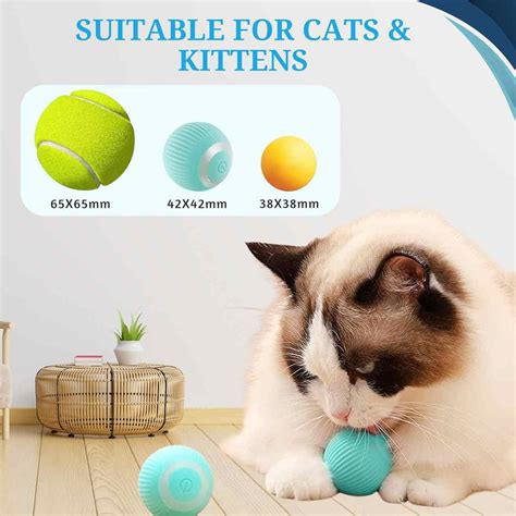 Smart LED Cat Toy Ball | Interactive Automatic Rolling Toy – HankPets ...