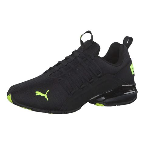 Buy Puma Mens Axelion Rip Black-Yellow Alert Running Shoe - 13 UK ...