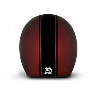 VEGA JET DULL BURGUNDY BASE WITH BLACK CLASSIC HELMET