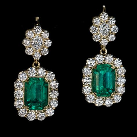 Vintage Emerald Earrings