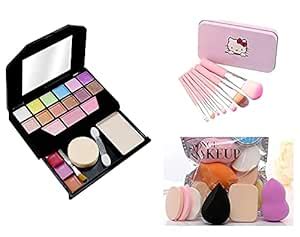 TYAGEN-II 6171 Color Icon Makeup Kit For Girls + 7 Pcs Makeup Brush Set ...