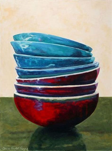 Buyartforless Balance of The Bowls IV by Claire Pavlik Purgus 7x5 ...