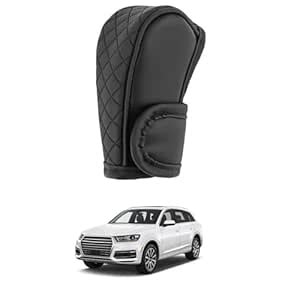 STHIRA® Premium PU Leather Car Gear Knob Cover Universal Fit, Anti-Slip ...