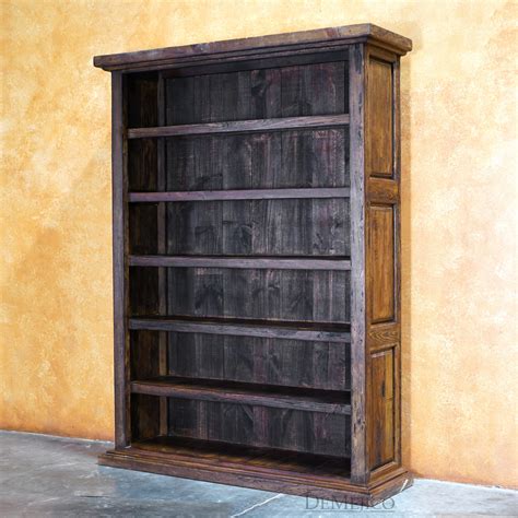 Hacienda Bookcase, Rustic Bookcase, Spanish Bookcase - Demejico