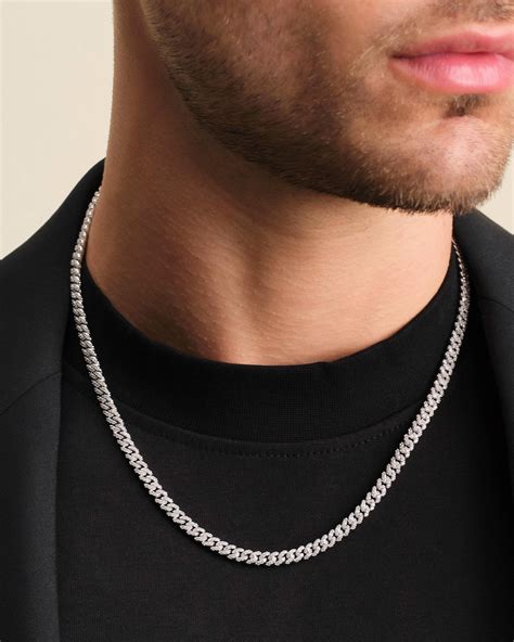Cuban Link Chain - 5mm - Men's Silver Cuban Chain - JAXXON