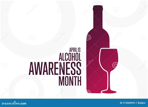 April is National Alcohol Awareness Month. Holiday Concept Stock Vector ...