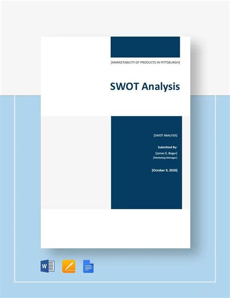 Editable SWOT Analysis Template in Pages, Word, Google Docs - Download | Template.net