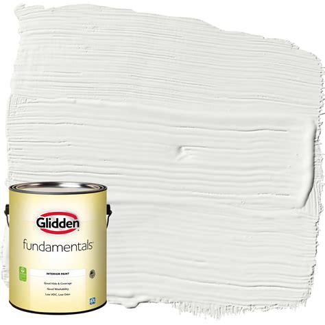 Glidden Fundamentals Interior Paint White / , Eggshell, 1 Gallon ...