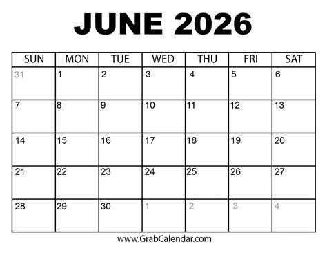 Monthly Calendar For 2026 And 2027