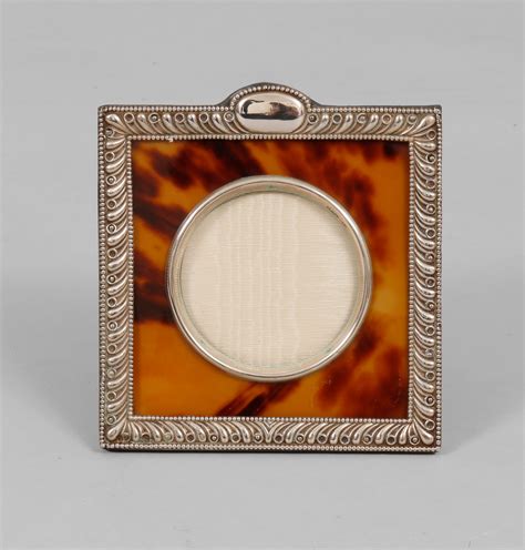Sterling Silver and Tortoise Shell Picture Frame