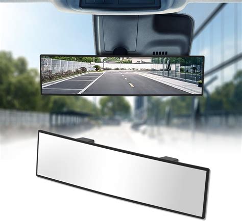 Amazon.com: HmmtyRack Rear View Mirror, Chrome Anti-glare Panoramic ...