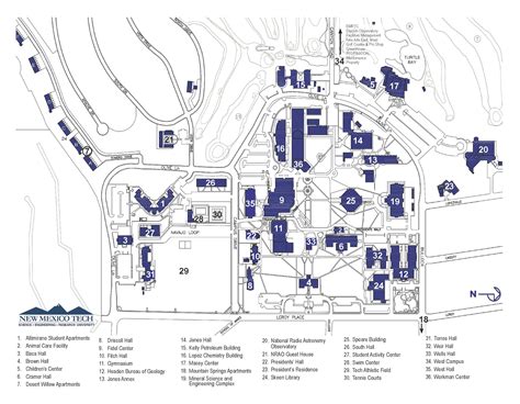 Campus Map: New Mexico Tech