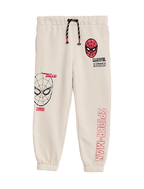 Buy Cotton Rich Spider-Man™ Joggers (2-8 Yrs) at Marks & Spencer