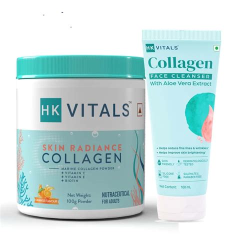 Buy HEALTHKART HK VITALS SKIN RADIANCE COLLAGEN ,ORANGE,100 G WITH ...