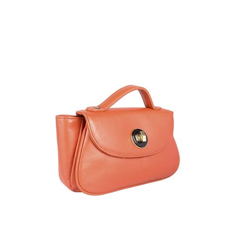 Buy Orange Vitello 03 Sling Bag Online - Hidesign