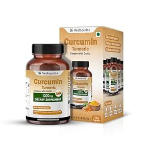 Buy Vedapulse Curcumin Complex with Garlic - Natural Antioxidant ...