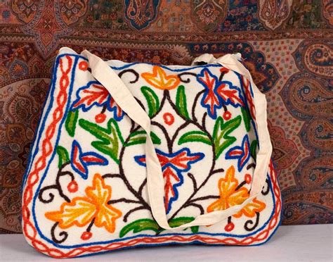 Crewel kashmiri aari work shoulder bag