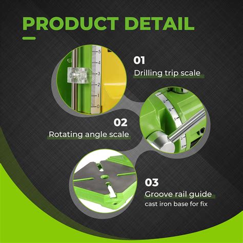 Snapklik.com : POWLAB Upgrade Floor Drill Press Stand Table