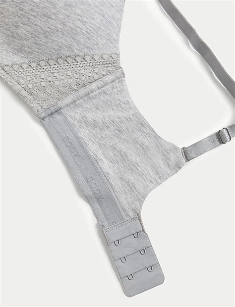 Buy Cotton with Cool Comfort™ Non-Wired Push Up Bra at Marks & Spencer