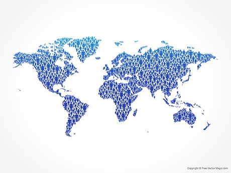 World Map Graphic Design Vector