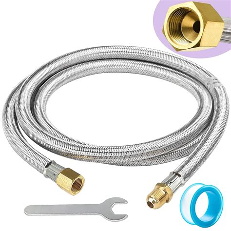 GCBSAEQ Propane Hose Extension Assembly 6FT Stainless with 3/8" Female ...