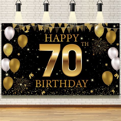Celebrate in style with decorations 70th birthday party ideas