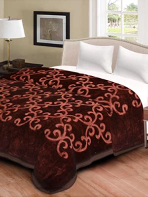 Buy SPANGLE Floral Self Warm Soft Luxurious 360 TC Micro Fibre Double ...