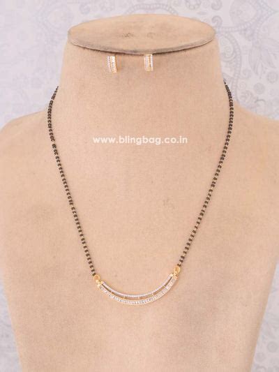 Latest designs in American Diamond Mangalsutras | Bling Bag