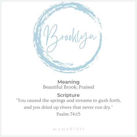 100+ of the Best Baby Middle Names for Brooklyn - Mama Did It